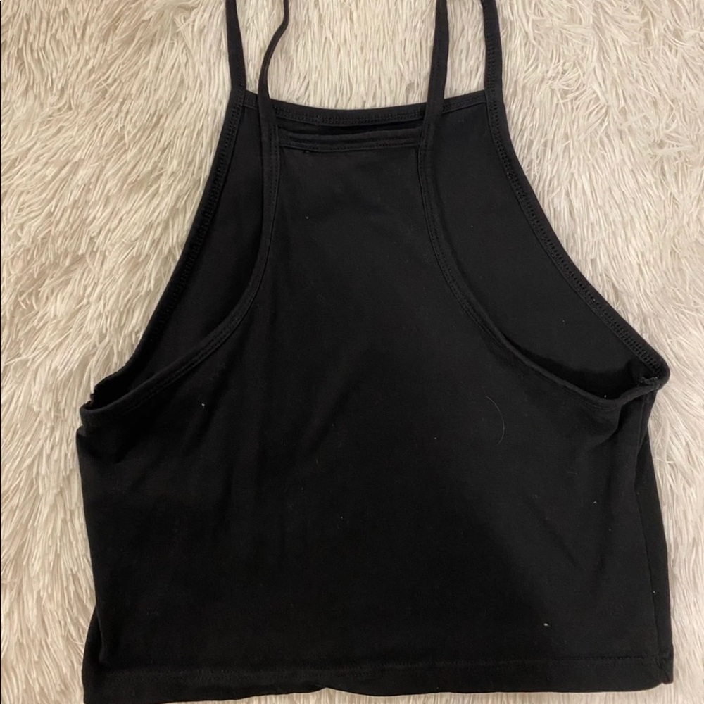 Black halter top
